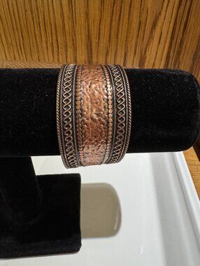 Wide Copper Cuff Bracelet